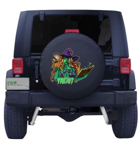 Halloween Witch Spare Tire Cover Front