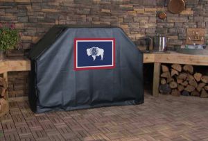 Wyoming State Flag Logo Grill Cover