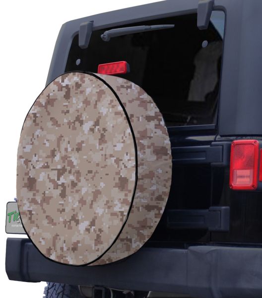 Digital Desert Military Camouflage Tire Cover