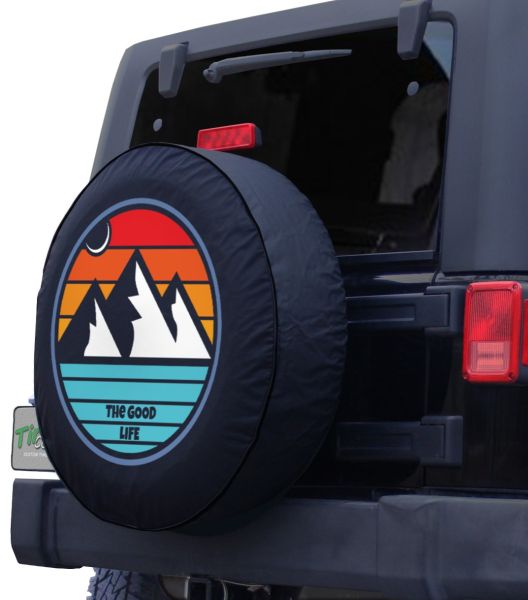 Block Monogram Tire Cover