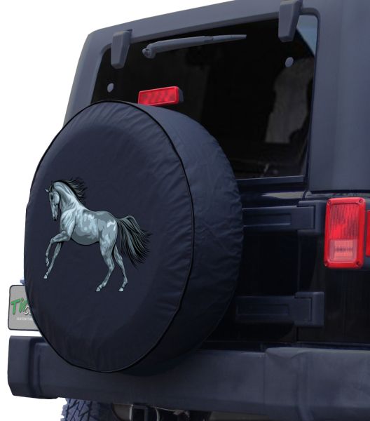 Spare Wheel Tire Cover Bags Spirit I-n-d-i-a-n War Horse Spare Tire Cover Waterproof Dust-Proof Fit for Many Vehicle 14 inch Wheel Tire Covers Spare car ty