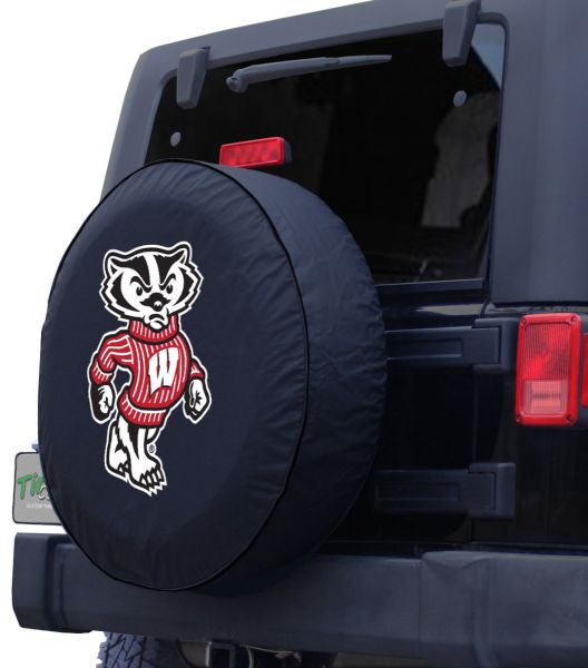 NCAA Wisconsin Badgers Black Grill Cover 