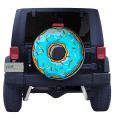 Blue Sprinkle Doughnut Tire Cover Front