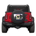 West Virginia Flag Bigfoot in the Woods Tire Cover
