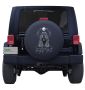 Jeepsy Soul Healer Tire Cover on Black Vinyl for Jeep's