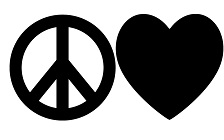 Peace Love Tire Cover