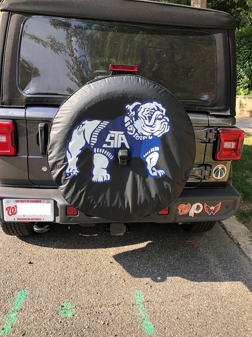 Georgia STA Bulldogs Custom Tire Cover with Camera Port