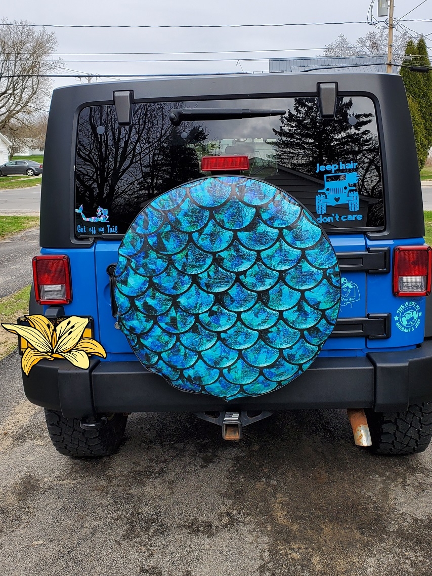 Mermaid Scales tire cover