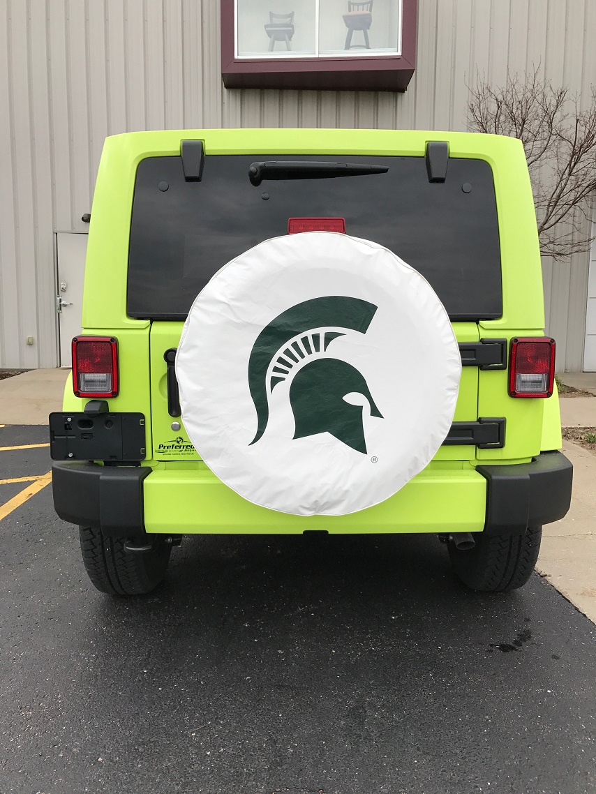 Michigan State Spartans Tire Cover