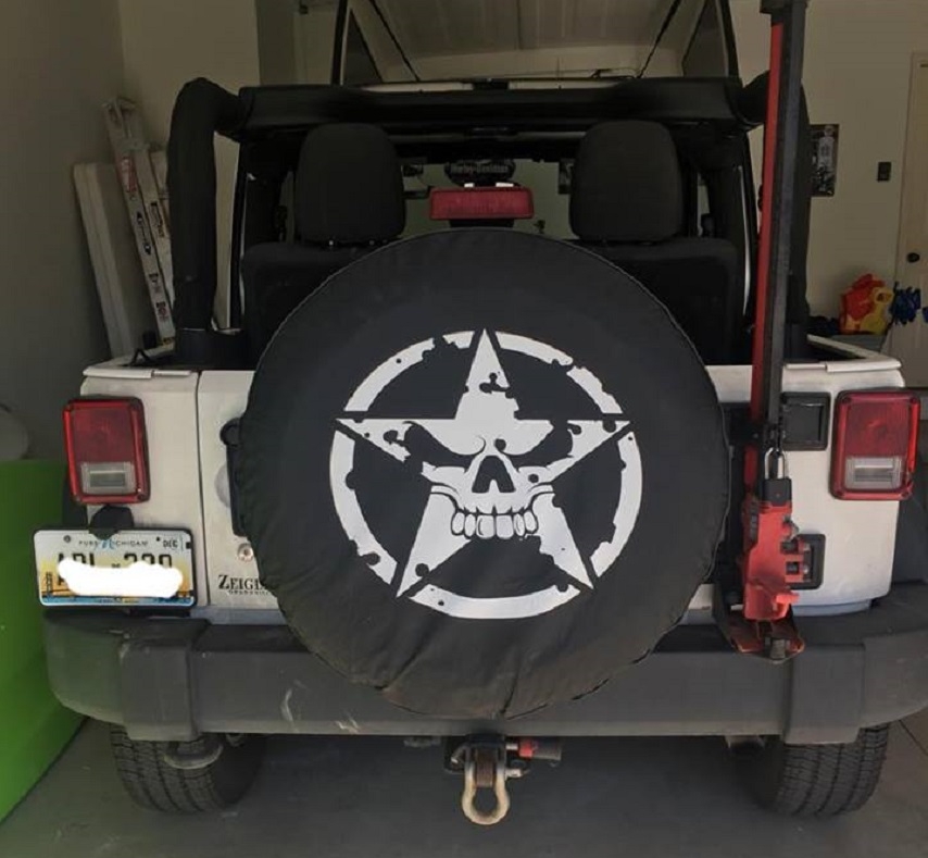 Military Star Tire Cover