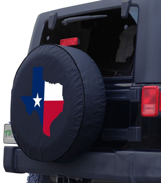 14-17inch DeckrLP Car Tire Cover Wooden Texas Flag Waterproof Spare Wheel Tire Cover for SUV Truck Trailer RV and Various Vehicles